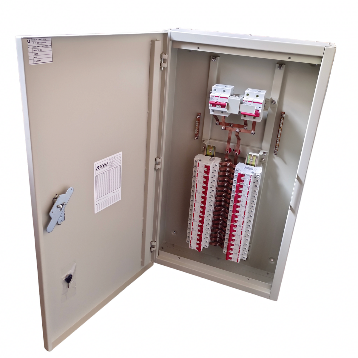 MTS Main 100A or 80A or 125A 2Pole Miniature Circuit Breaker with 18 Branches 2 Pole Miniature Circuit Breaker ( Himel) ( Breakers Included)