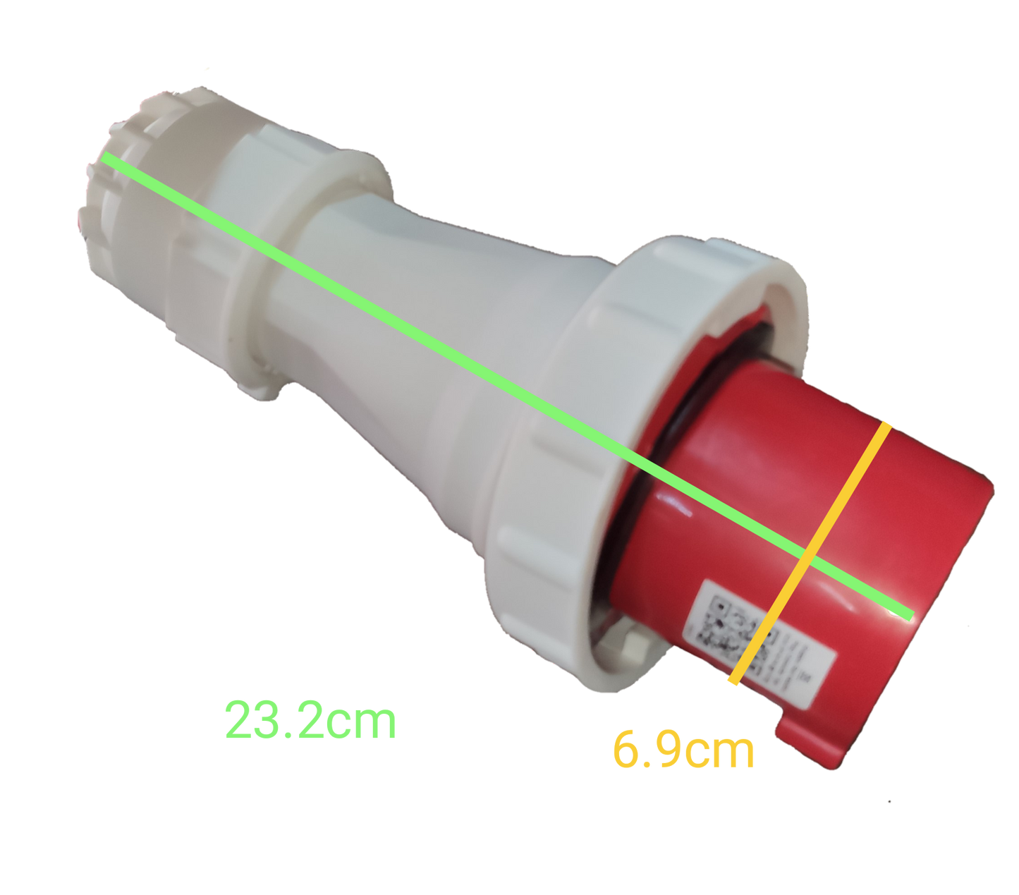 Grippes 63A 3P+E+N Industrial Plug Cord Connector 6h 220V IP 67 IEC309-2 #35