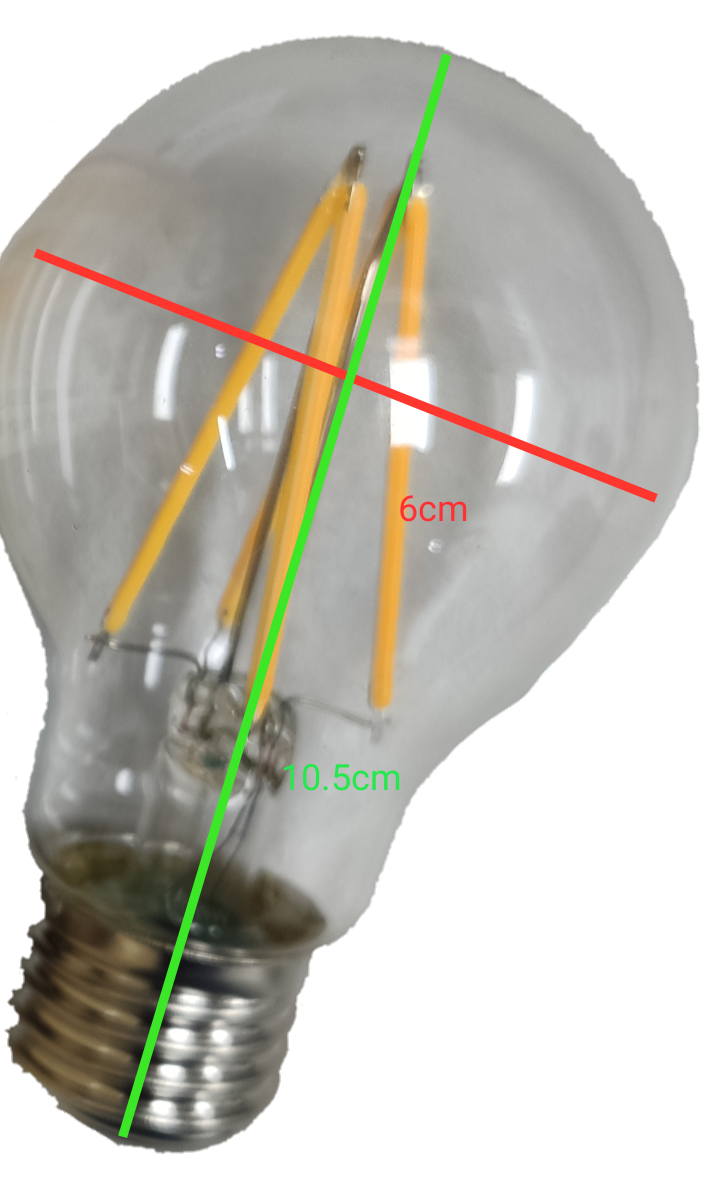 Firefly LED Filament Bulb Warm White 4W E27 220V, 4W LED Bulb A60