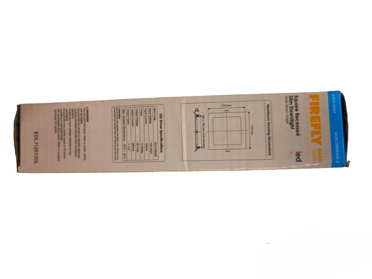 Firefly 12W LED Downlight Square Slim Design 220V Daylight 6500K