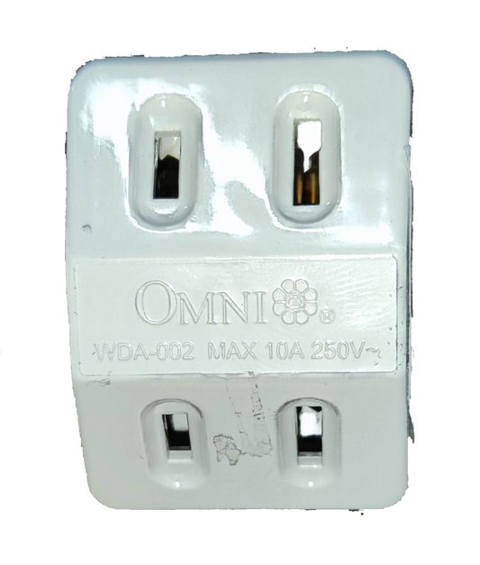 Omni Octopus Plug 1-2 Gang Adaptor Plug 10A 250V WDA-002