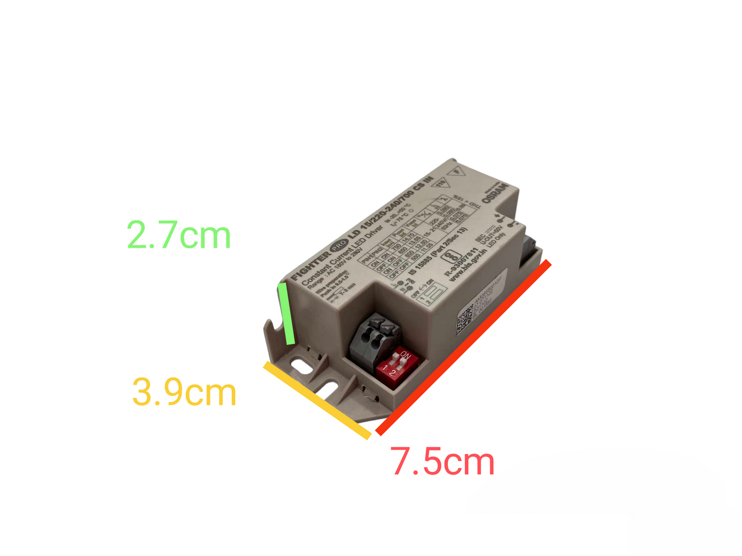 Osram LED Driver Constant Current 220V 15-21V DC 550mA-600mA-650mA- 500mA CSVS20 in Osram ( Figher Pro)