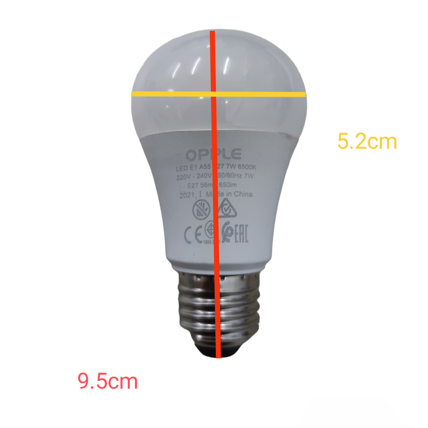 Opple 7W LED Bulb E27 220V 6500K Daylight