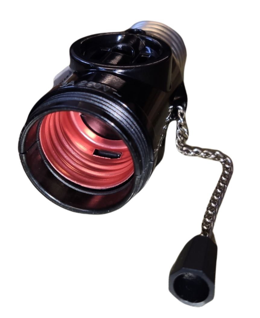 Omni Pull Chain Socket with 2 Flat Pin 3A 220V