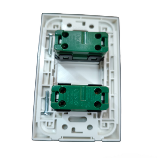 Omni 2 Gang 1 Way Switch Wide Series 16A 250V WWP-112+WWS-213x2