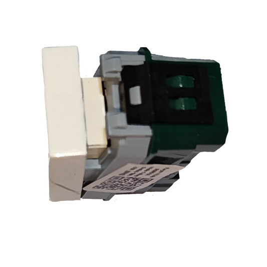 Royu 1 Gang 1 way switch 10A 250V in green and white for seamless electrical control