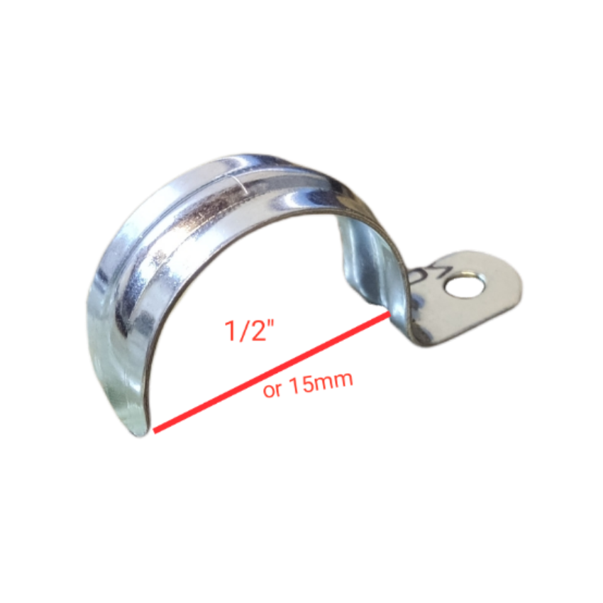 1 inch metal pipe Malleable clamp with a smooth finish for secure pipe fastening