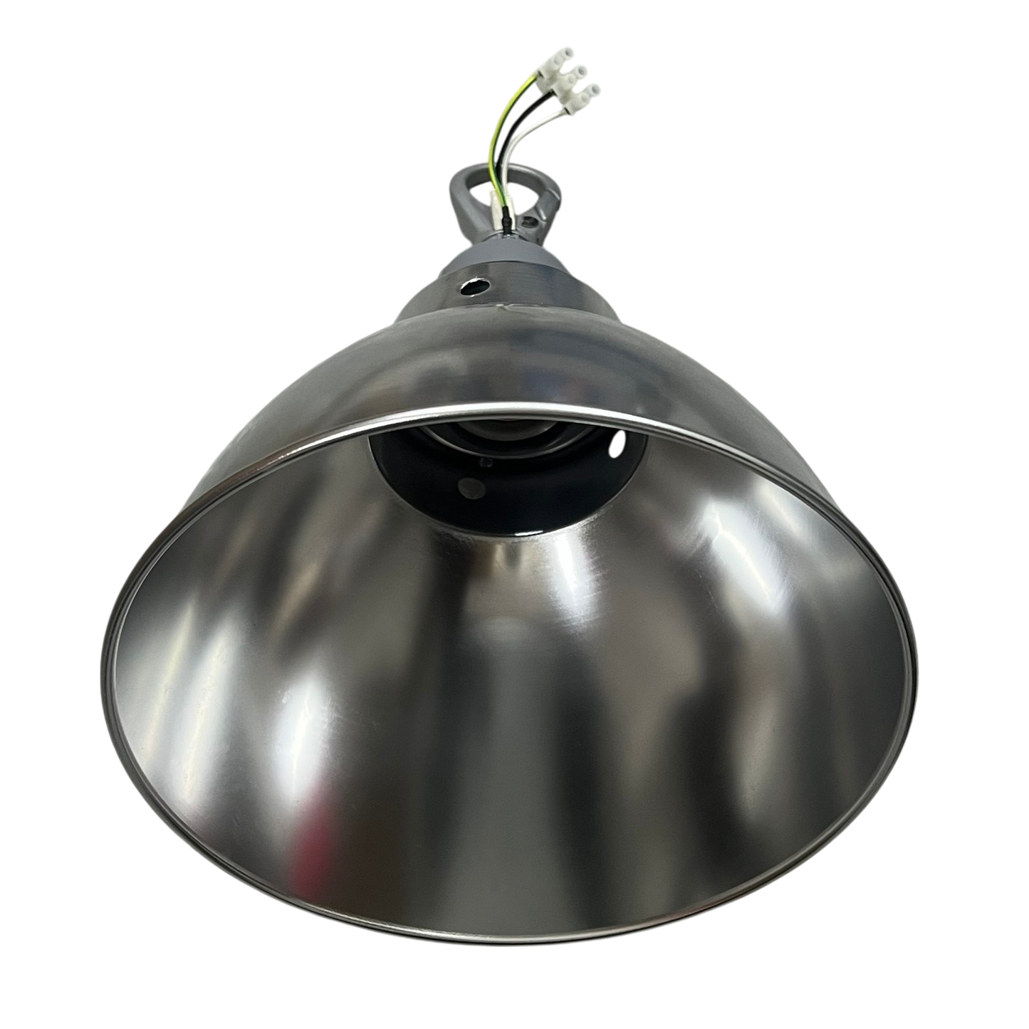 10 inch aluminum reflector with E40 socket lighting installation accessory from Biglite in silver finish