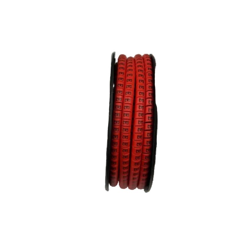 1000pcs Cable Marker Red - E on a spool for organized cable management solutions