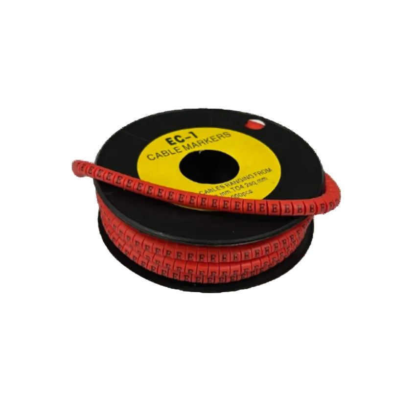 1000pcs Cable Marker Red - E on spool for organized cable management and identification