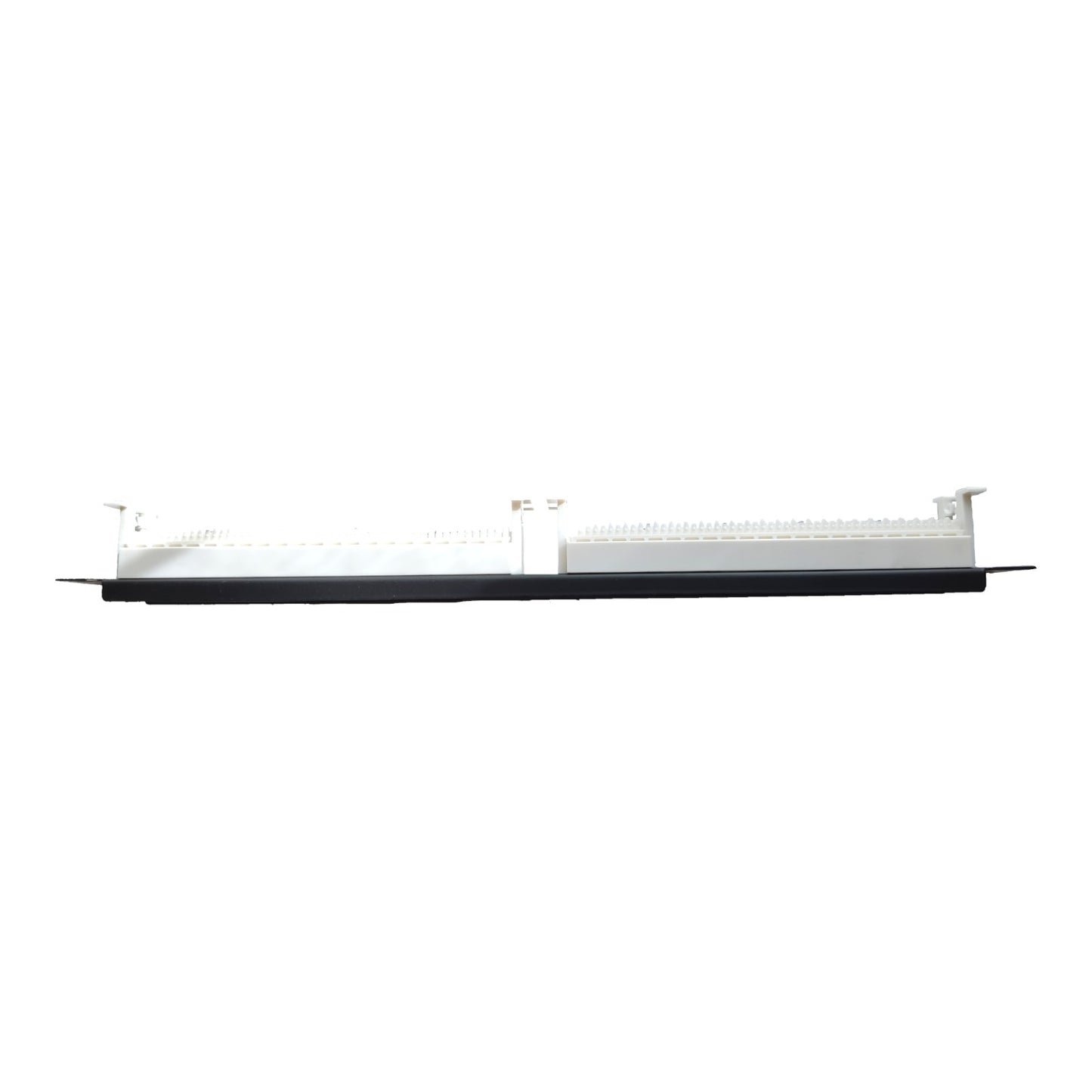 Black soundbar on a white background