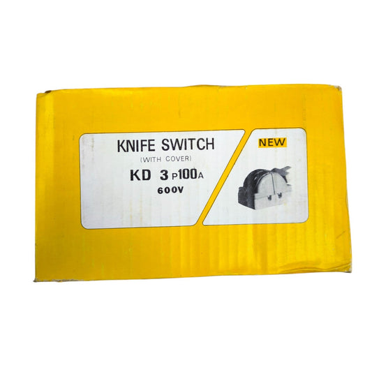Taiyou 100A porcelain knife switch with cover, designed for reliable electrical control.