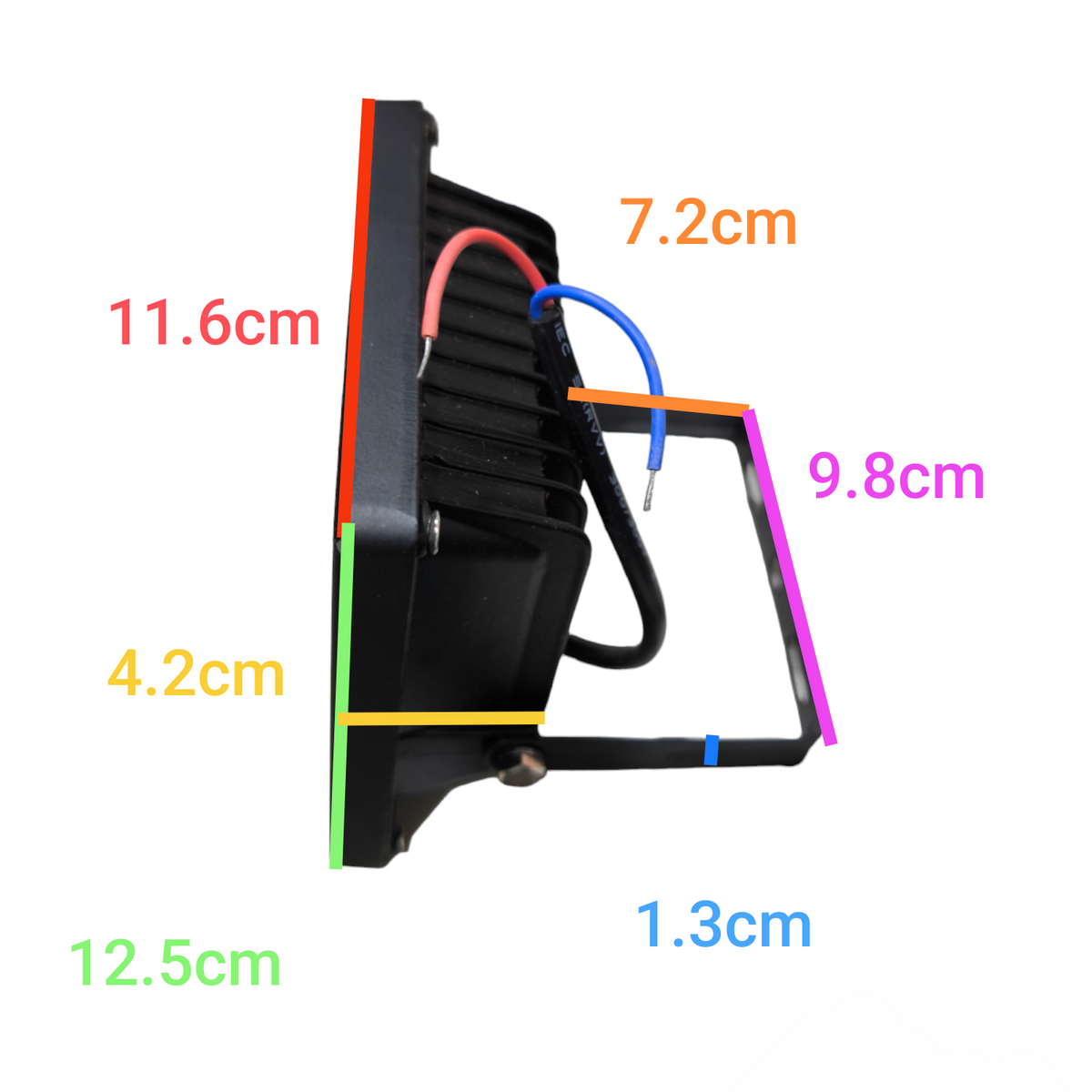 Denko 10W 12V DC LED street lamp with compact dimensions for efficient outdoor lighting