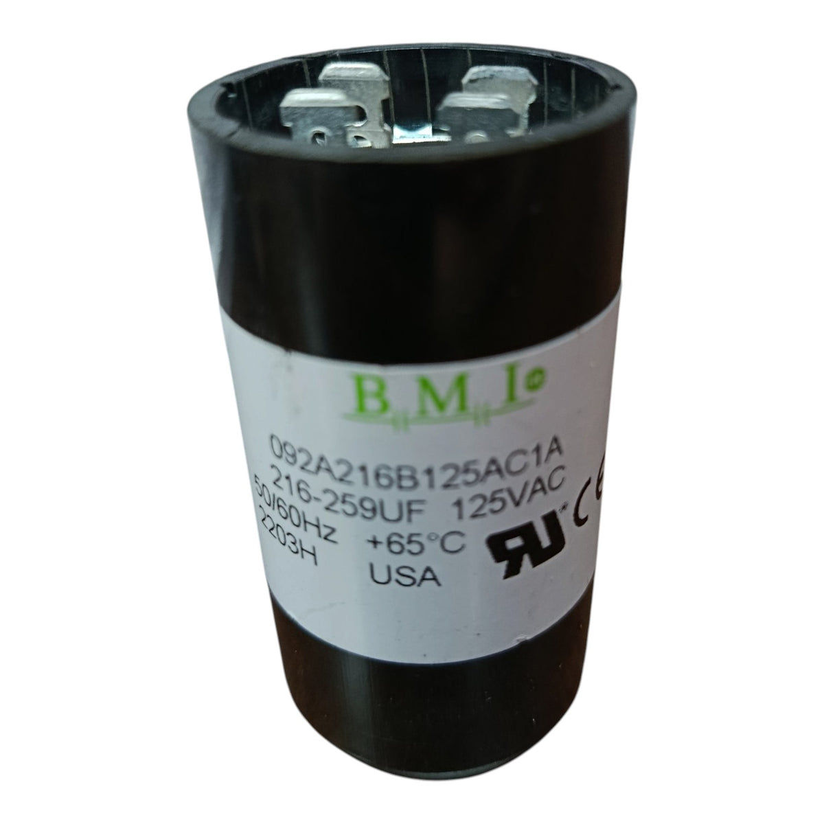 BMI Motor Starting Capacitor 216-259uF 125V AC