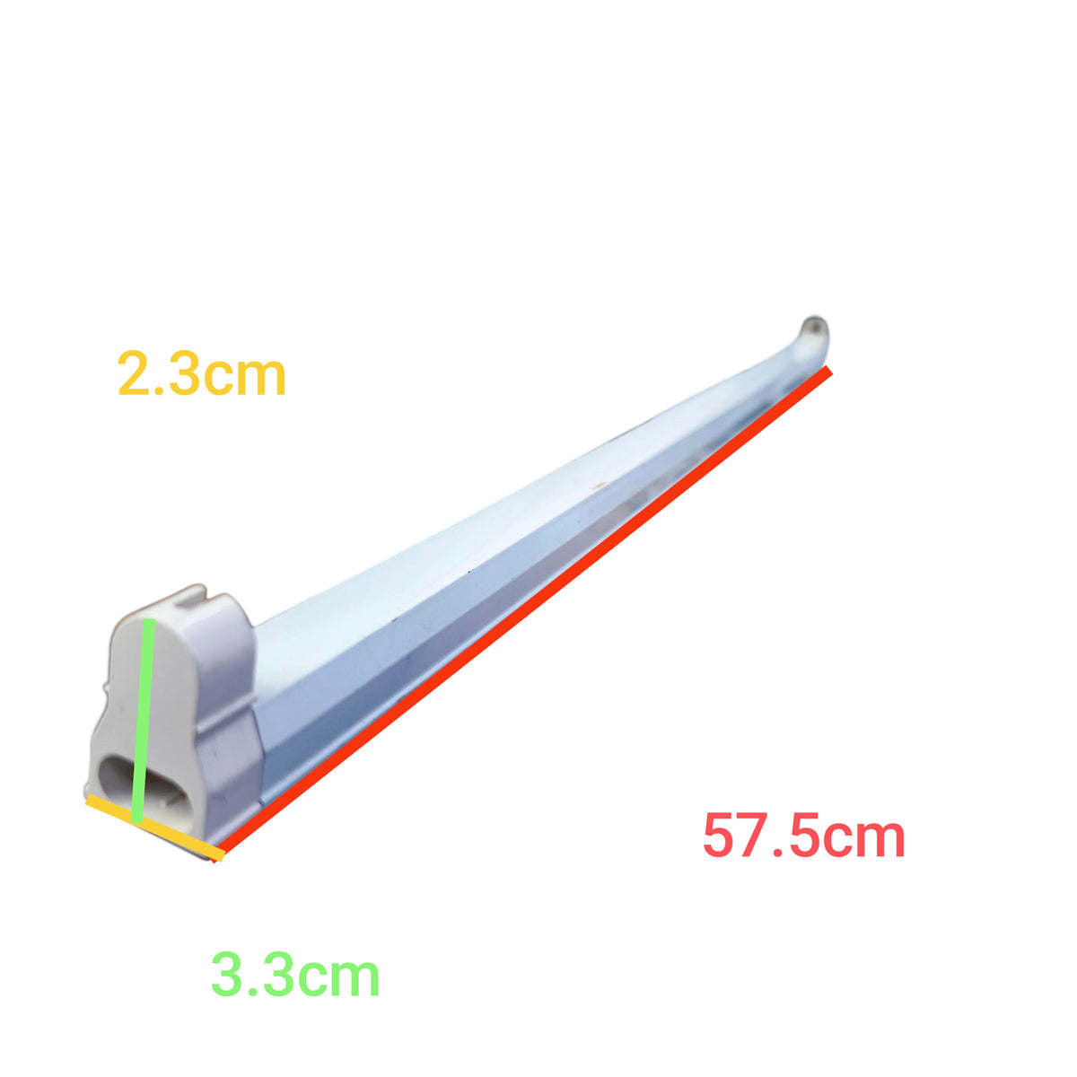 Firefly 14W T5 light fixture with a sleek design measuring 57.5cm in length