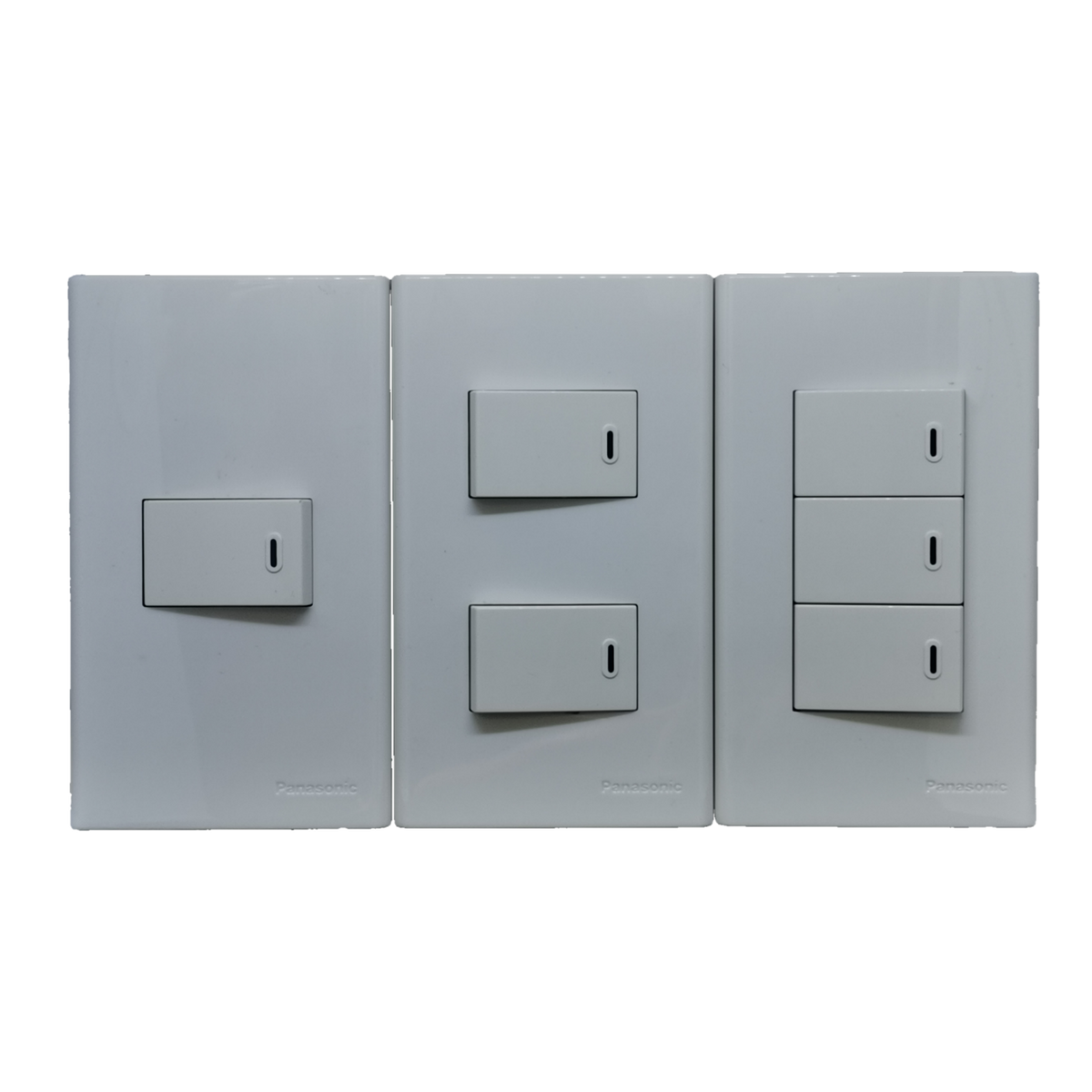 Panasonic 15A 220V wall light switch 1 gang in sleek white finish for home lighting control