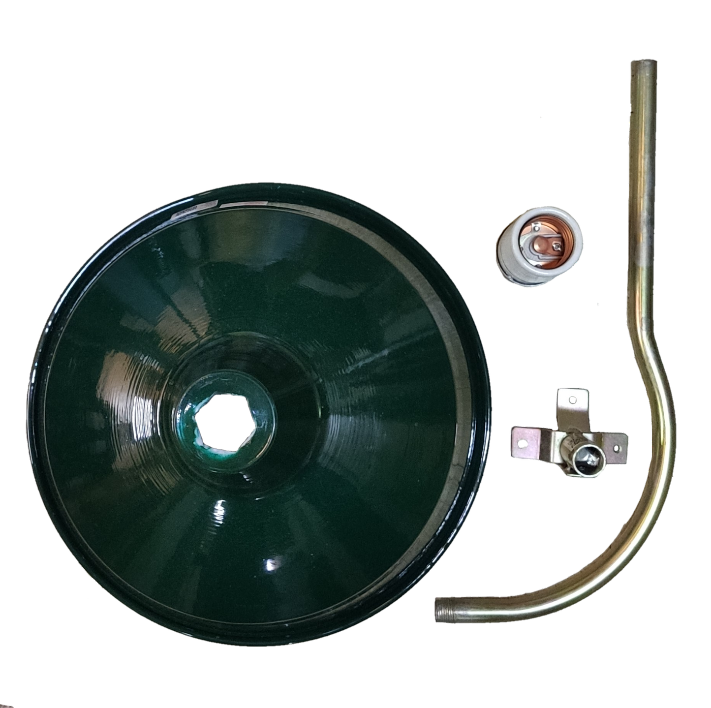 16 inch lamp cover with E40 socket and metal mounting bracket for easy installation