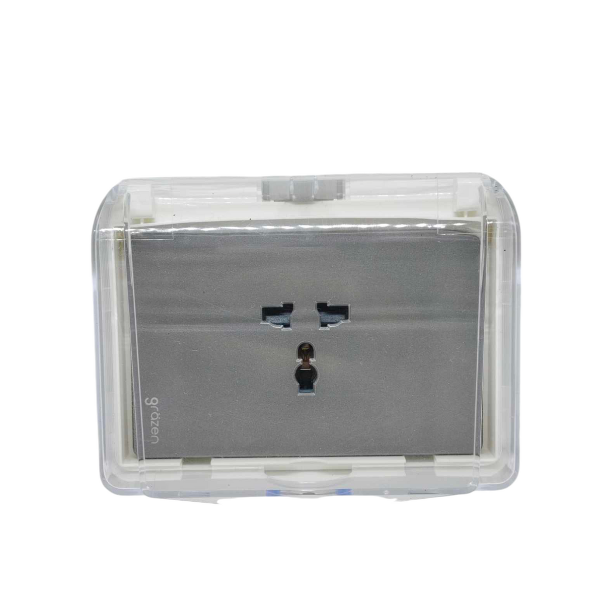 Grazen 16A 220V outdoor electrical socket cover with transparent protection for safe outdoor use