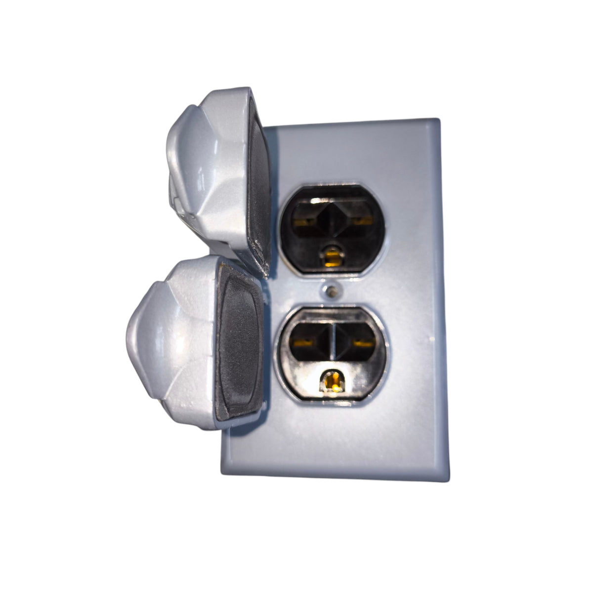 Eagle 2 Gang Weatherproof Tandem Outlet with Ground 15A 250V CATS999 826B