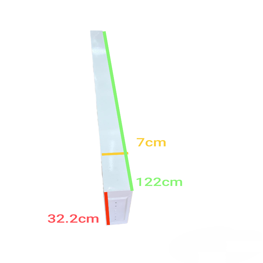 Denko 18W 220V T8 LED tube light 6500K with detailed measurements for ceiling light installation