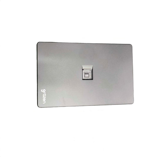 Grazen 1 Gang LAN Outlet with Plate Cover CAT5e Data Outlet Available in Black, White, Grey and White GW-017