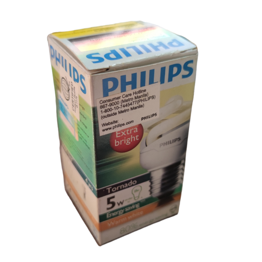 Philips 5W CFL E27 220V Spiral Tornado Daylight