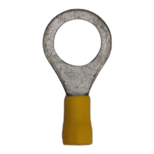 Local Terminal Lugs Ring Type Yellow Insulation 5.5mm (5Pcs + 5Pcs Free) , Ring Terminal Lugs, Round Terminal Lugs