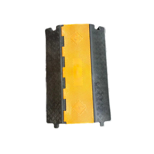 Grippes 2 channel cable protector ramp designed for safe cable management and pedestrian safety