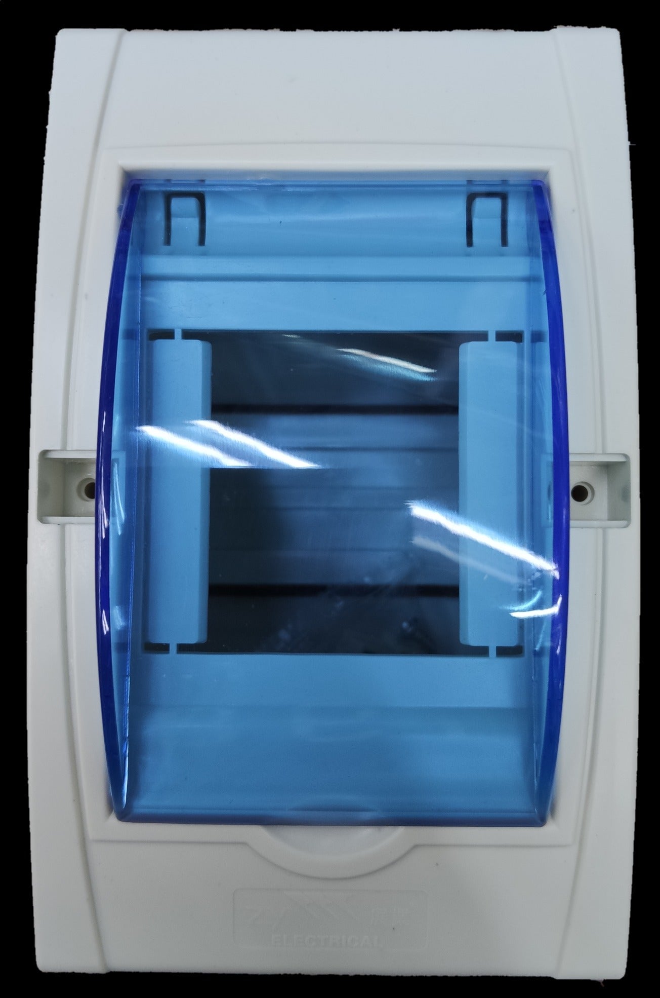 ZY electrical 2 ways panel box with transparent blue cover for circuit protection