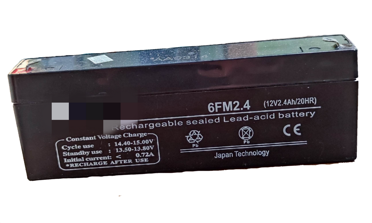 2.4AH rechargeable battery for electronics sealed lead-acid battery with constant voltage charge