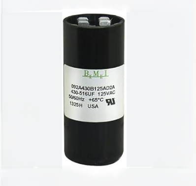 Motor Starting Capacitor 430-516UF 125 VAC, BMI