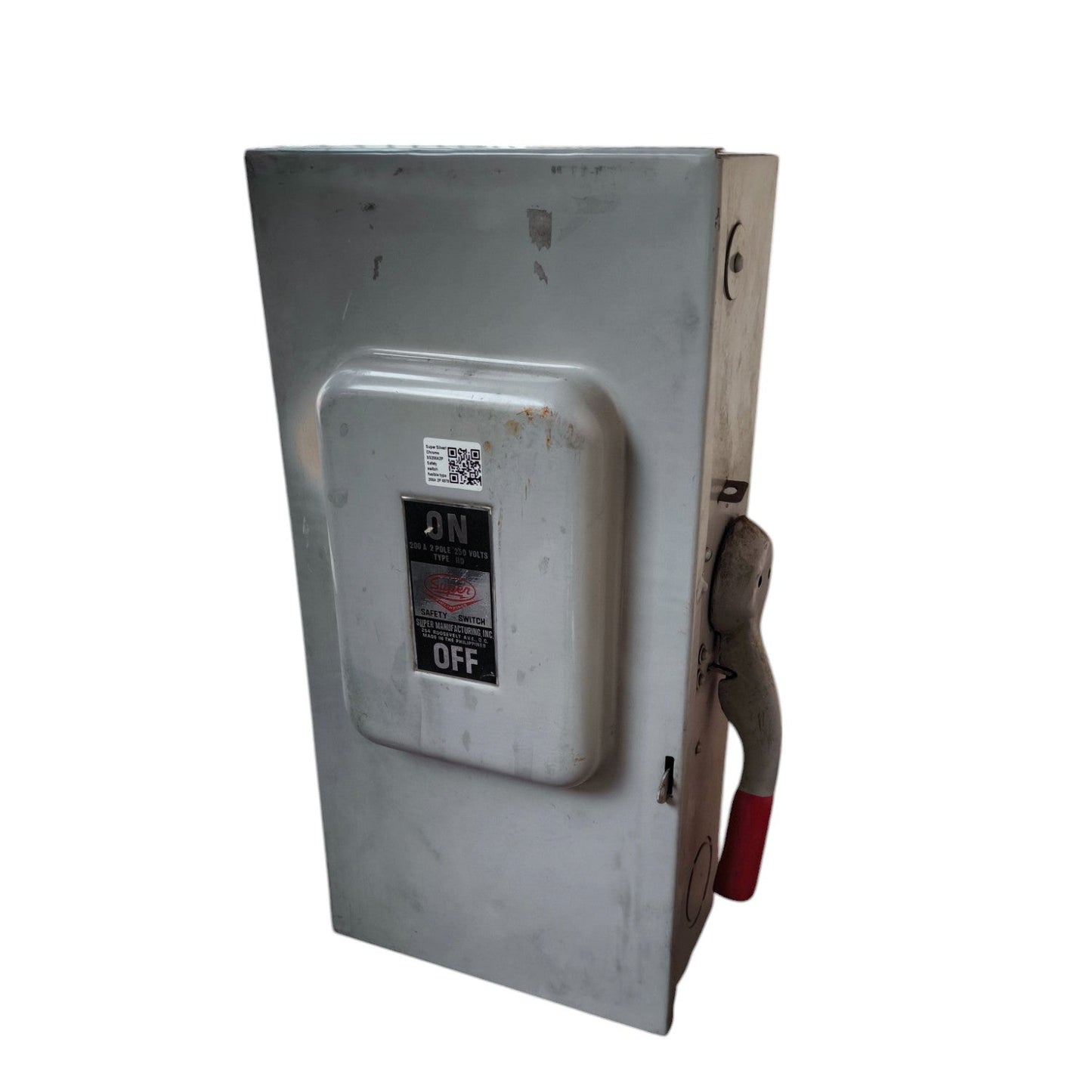 Super 200A Safety Switch Heavy Duty Switch metal electrical power control box with on off handle