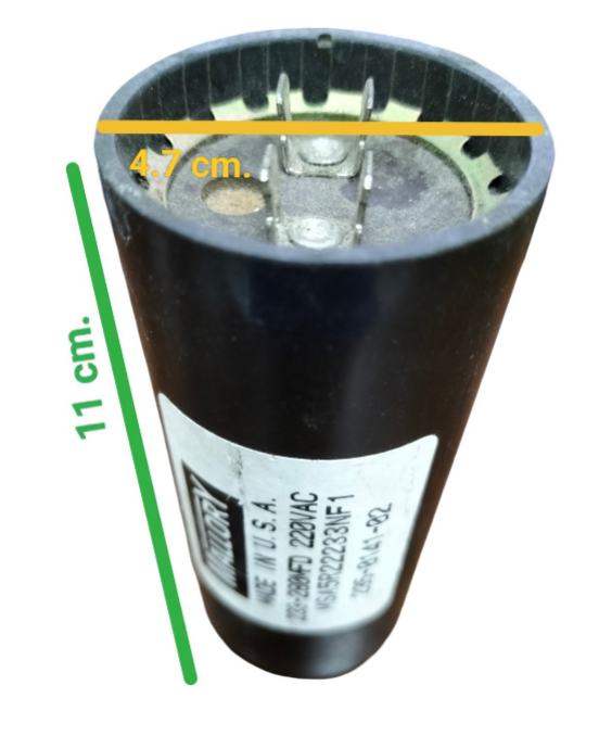 Mallory Capacitor, Motor Starting Capacitor 233-280MFD 220VAC