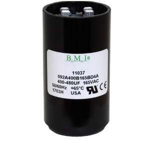 Motor Starting Capacitor 400-480UF 165 VAC, BMI