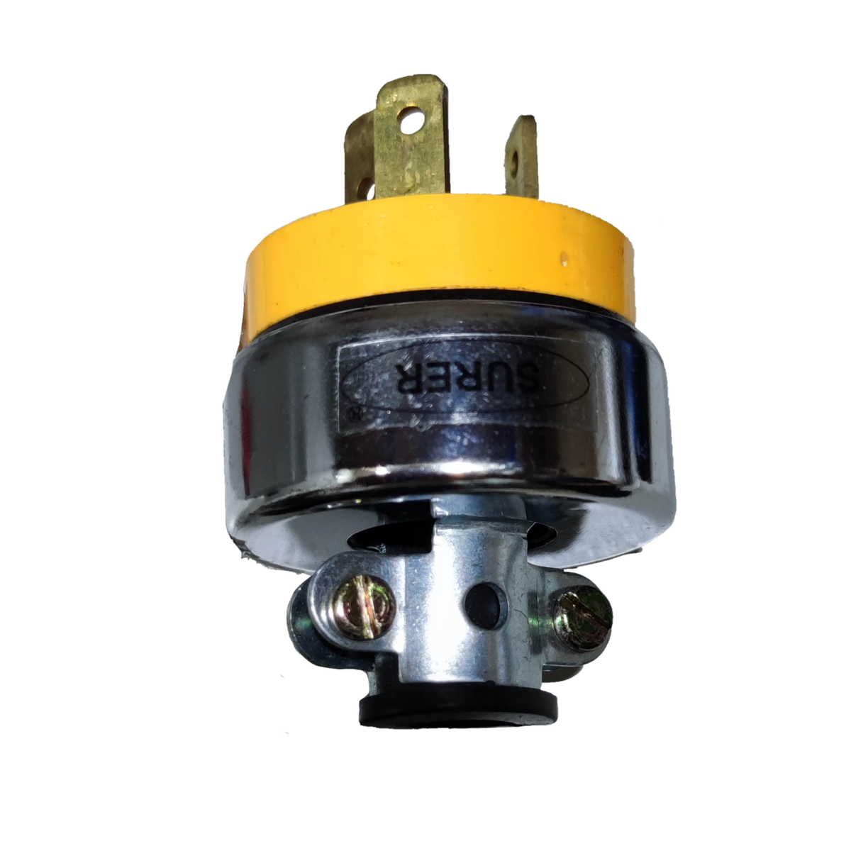 Surer 20A 125V Range Plug Type I 332 with yellow and silver body power plug for electrical connections