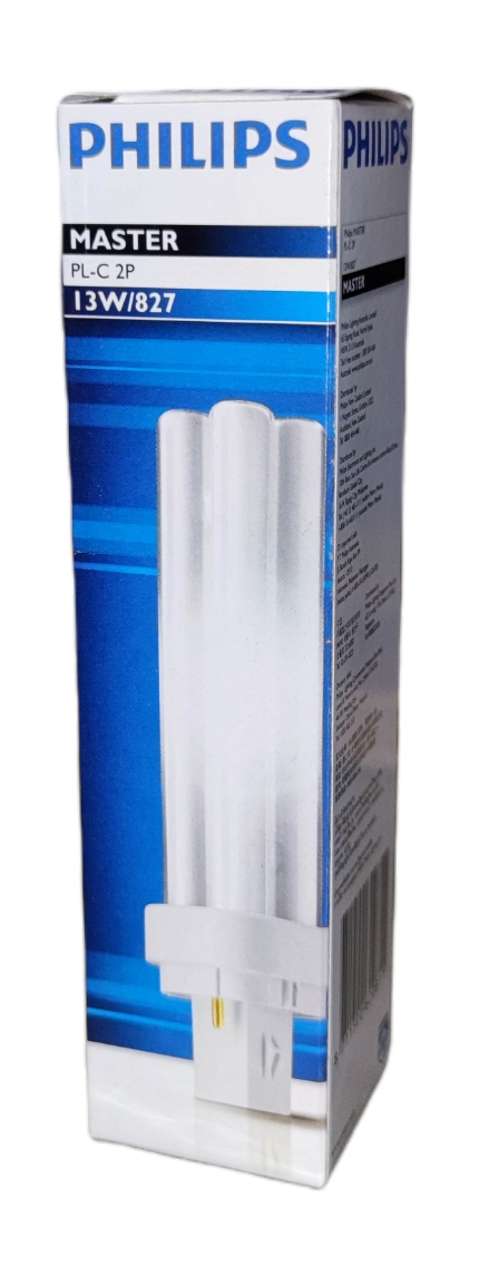 Philips 13W Pinlight Warm White G24d-1 Socket, Compact Fluorescent Lamp, CFL 13W
