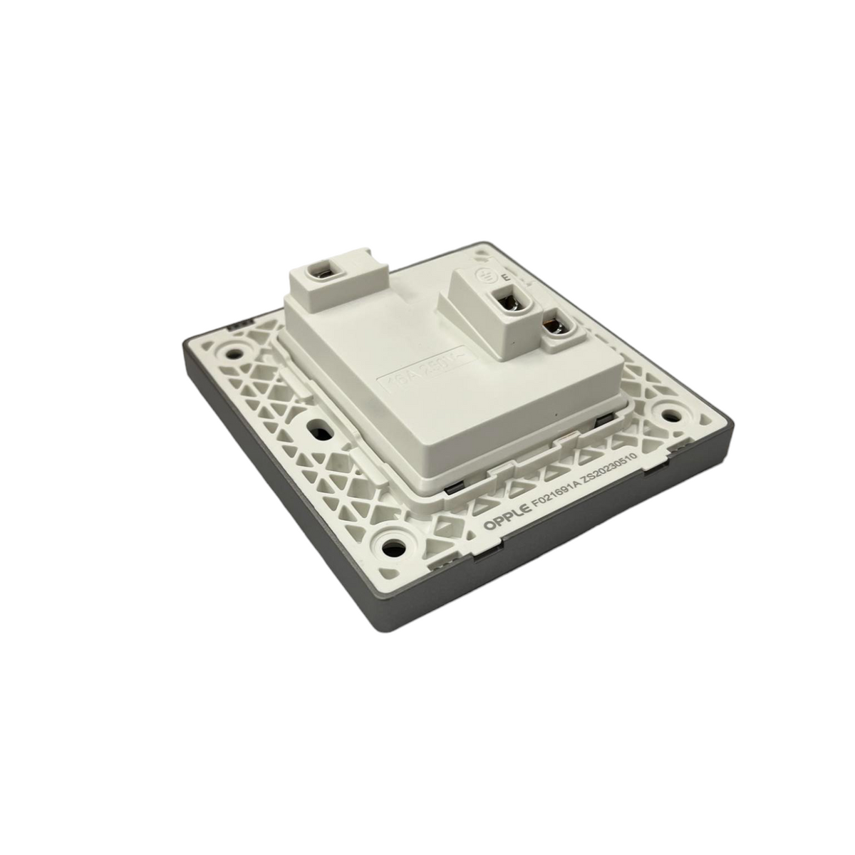 Opple Universal Outlet with Ground 16A 220V with Indicator and Switch Control Gray 16A 220VF021691A