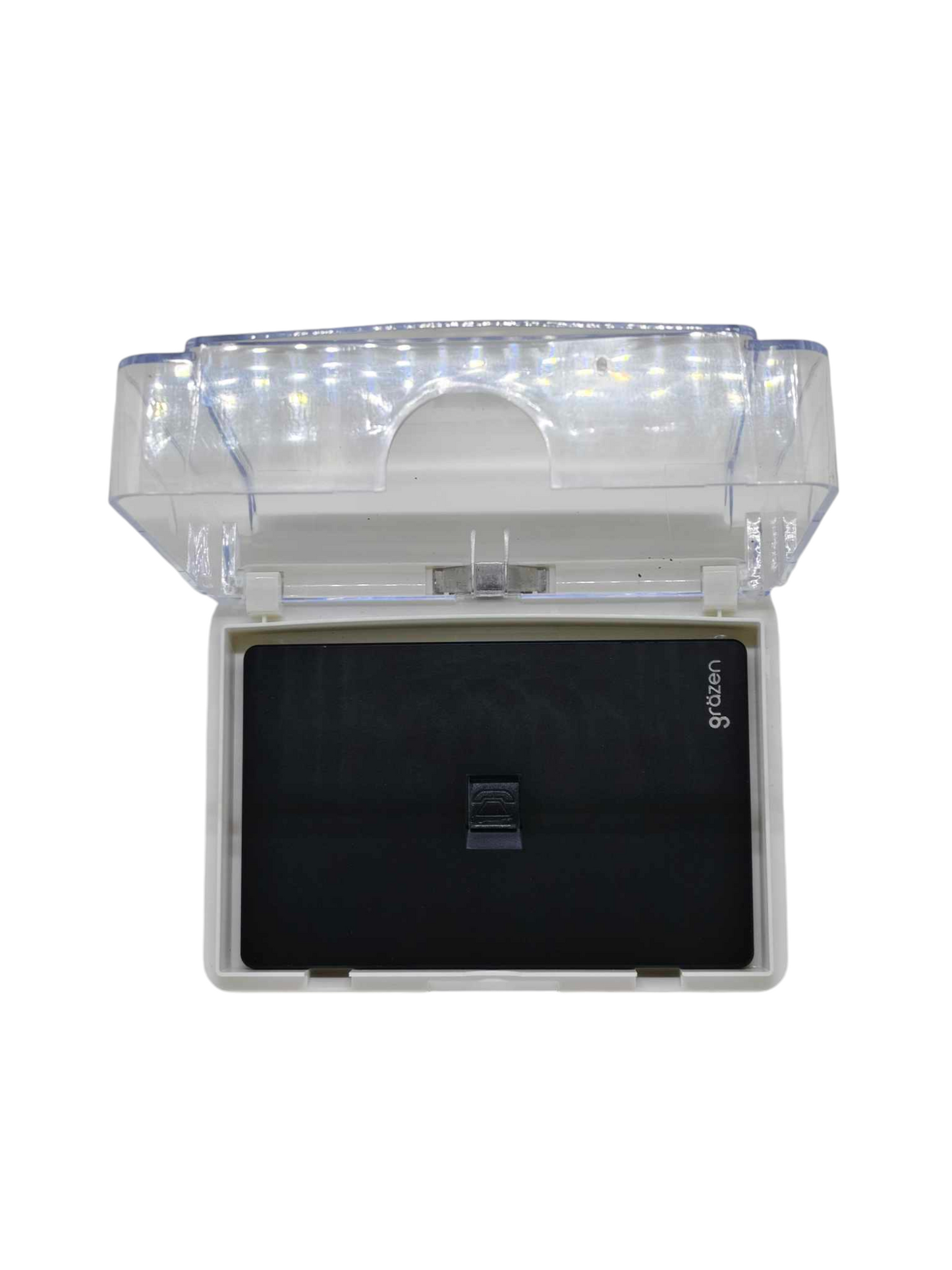 Grazen Weatherproof Cover Transparent with 1 Gang Telephone Outlet with Plate Cover WC-019-W+GW-016