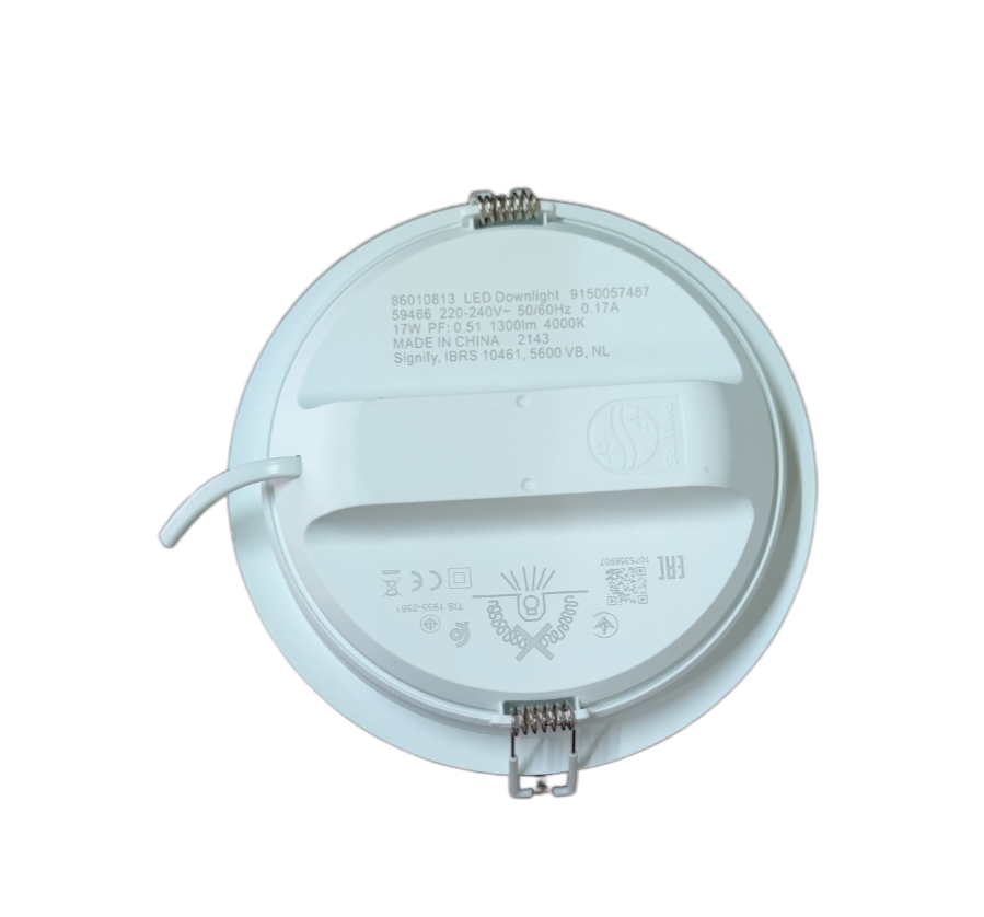 Philips 17W LED Downlight 220V Cool White 4000K 6.5" Cut Hole Size 150mmm 59466 Meson