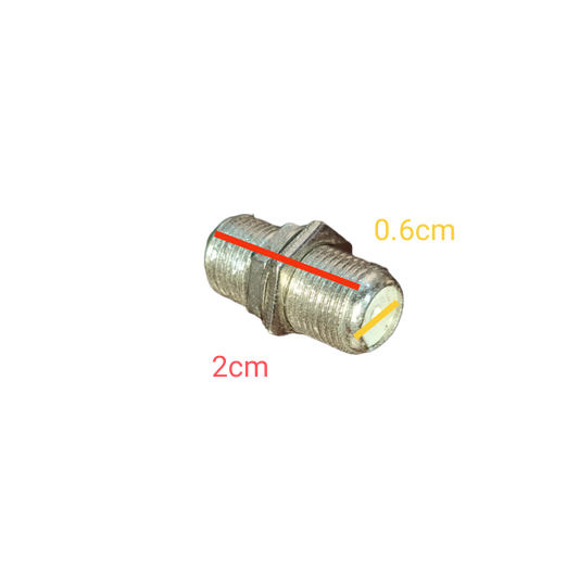 F Jack to F Jack Connector, Cable to Cable Connector for RG59 or RG6 Connector