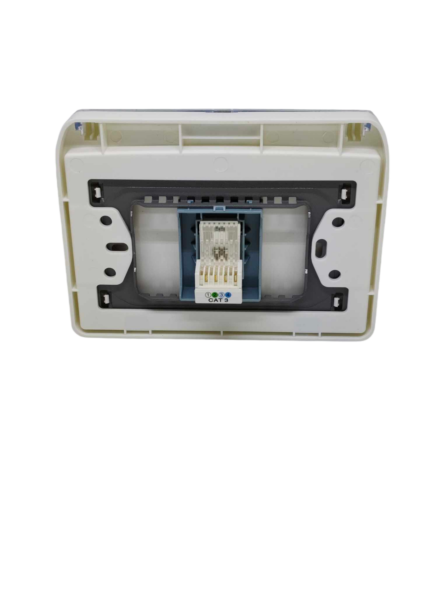 Grazen Weatherproof Cover Transparent with 1 Gang Telephone Outlet with Plate Cover WC-019-W+GW-016