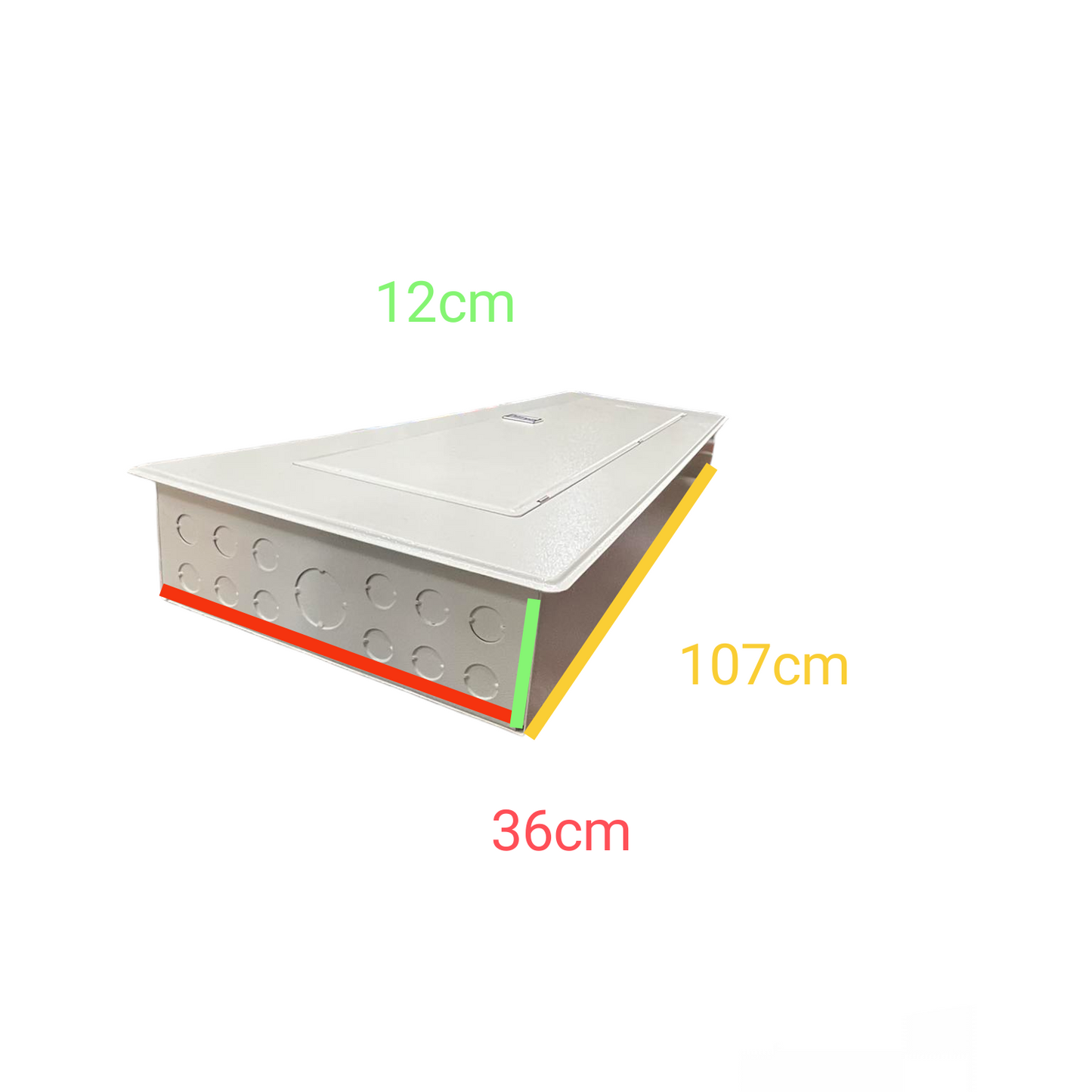 Koten 250A panel board with 24 branches, 107cm x 36cm x 12cm for efficient power distribution
