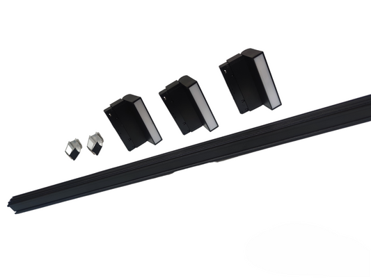 ILLUMIQ TERRA Magnetic Track Light 1 Meter 26mm with 3pcs 6W LED Foldable Flood Warm White 3000K 220V