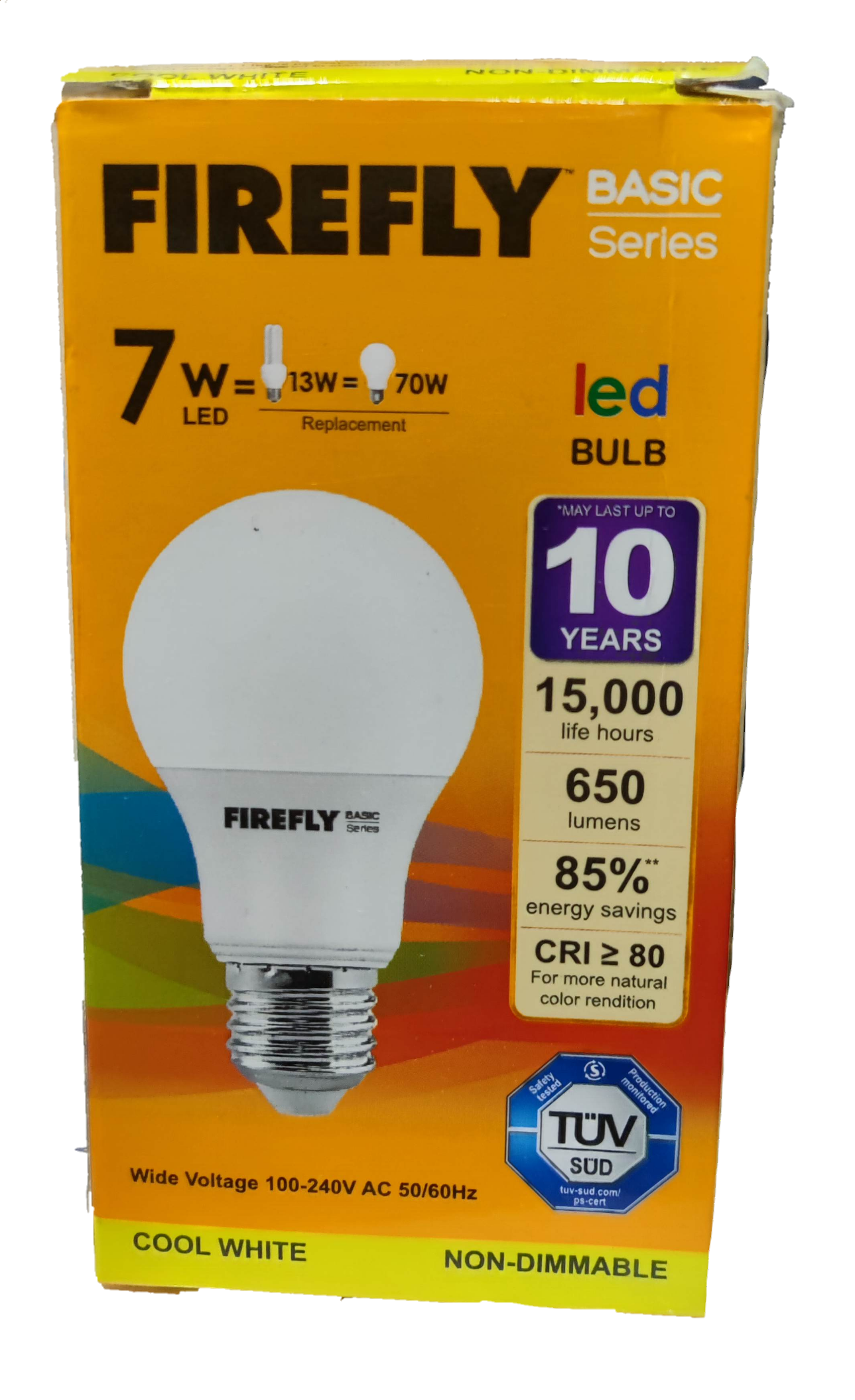 Firefly 7W LED Bulb E27 220V Cool White