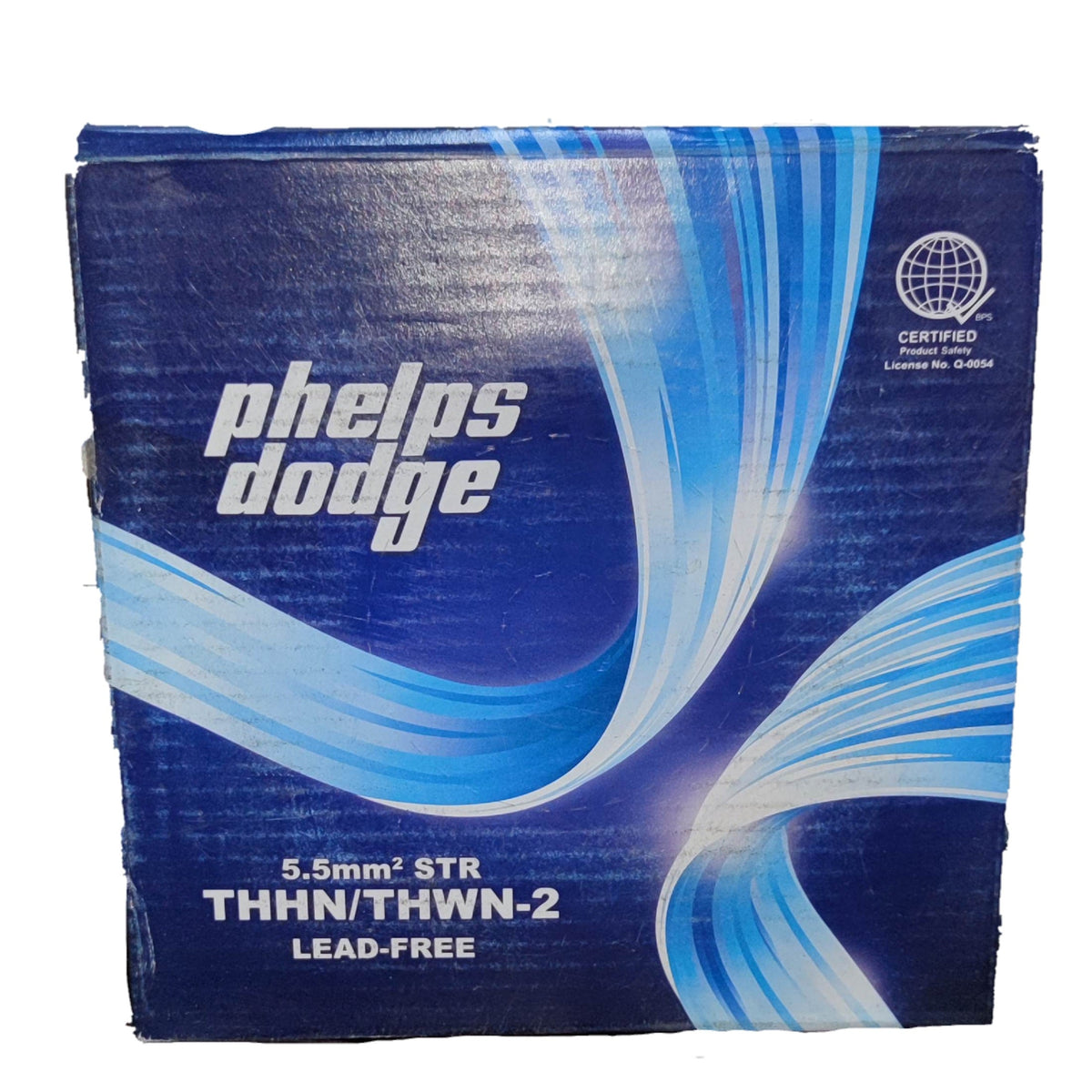 Phelps Dodge 5.5mm THHN Wire AWG 10/7 THWN Stranded Wire Blue 1 Roll - 150 Meters