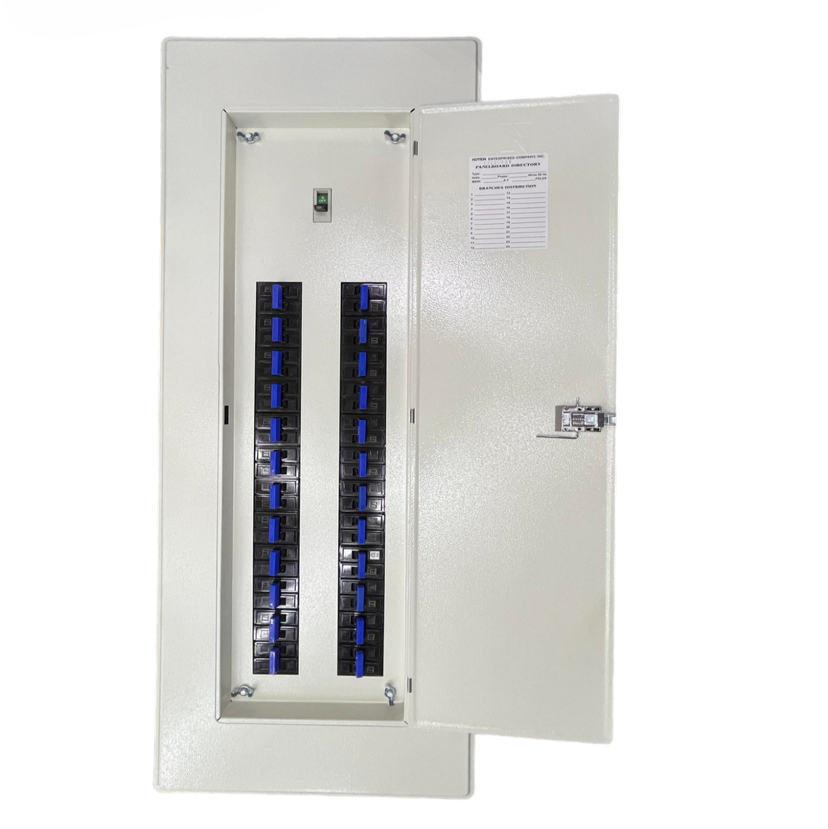 Koten Panel Board 200A 2Pole 250SPS Main with 24 Branches 2Pole Bolt On HPH