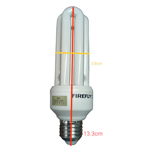 Firefly 18W CFL E27 3U 220V Available in Daylight 6500K or Warm White 3000K