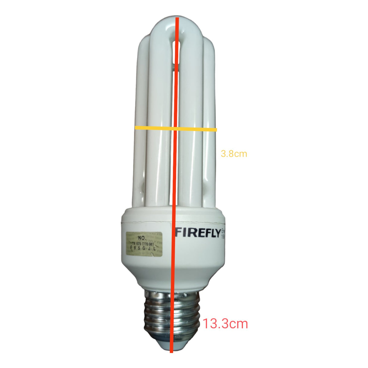 Firefly 18W CFL E27 3U 220V Available in Daylight 6500K or Warm White 3000K