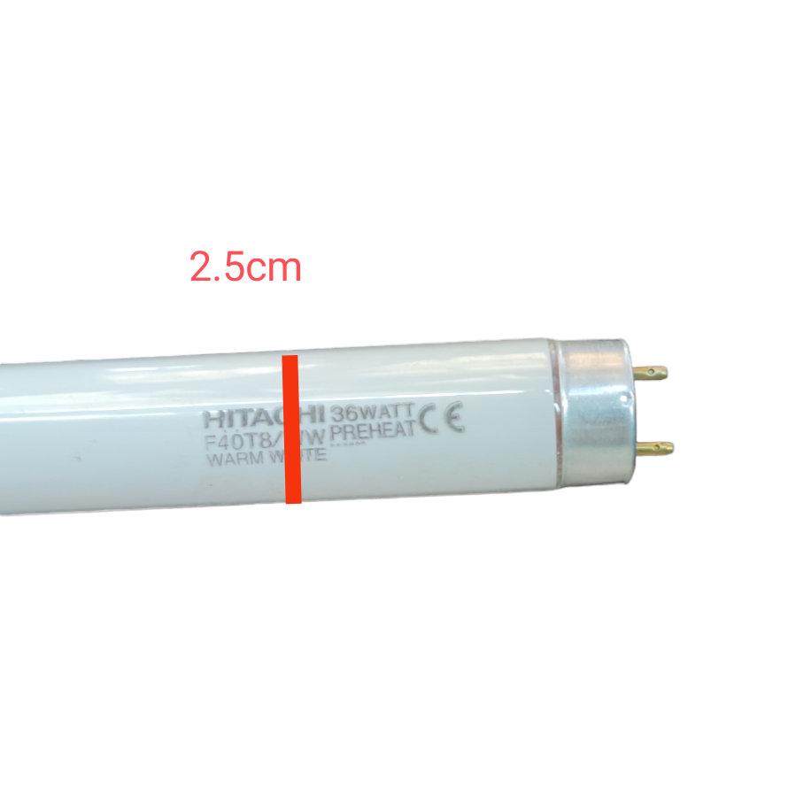 Hitachi 36W T-8 Fluorescent Tube Warm White 3000K
