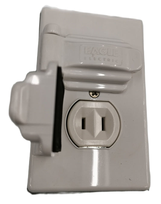 Eagle Weatherproof Outlet 2 Gang Flat Pin Outlet CAT1962/733